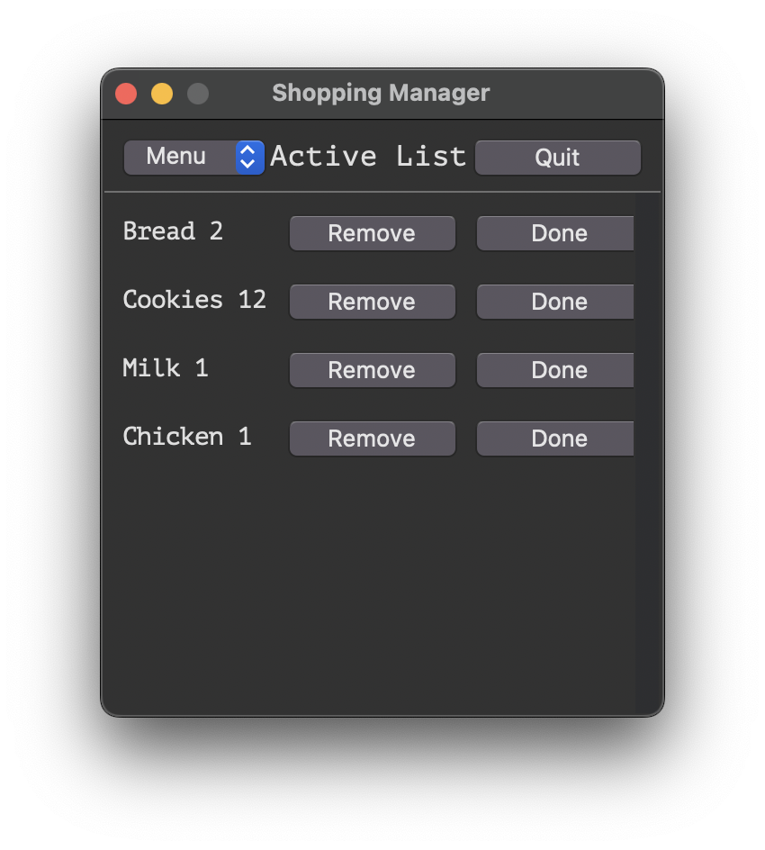 Active List Page